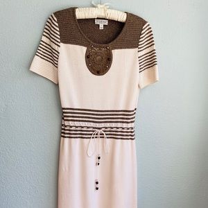 St. John Sport, Knit Dress, Beaded, Petite SM